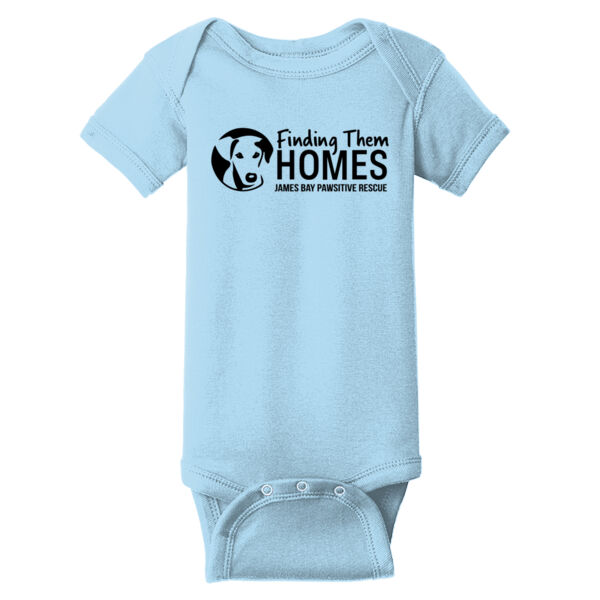 Baby Onesie Black Long Logo Thumbnail