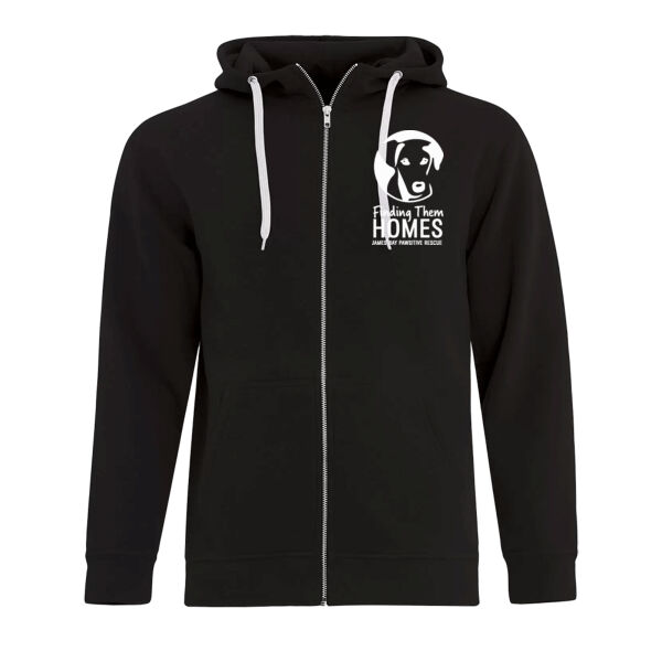 Ladies Zipup White Logo   Thumbnail